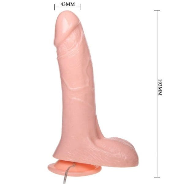 BAILE - INFLATABLE REALISTIC INFLATABLE DILDO WITH SUCTION CUP 19.3 CM 4
